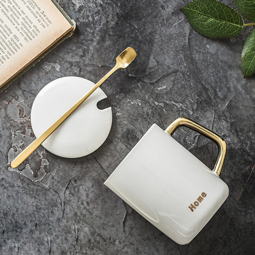 Suppliers customized coffee ceramic   couple mug set coffee mug gift gold mug