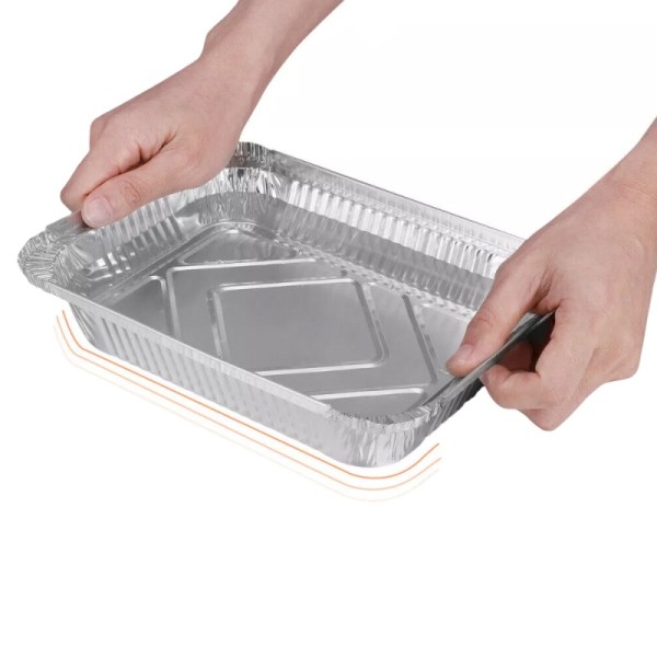 Multi Grid Aluminum Foil Container Oval Aluminum Foil Container Aluminium Foil Packing Price