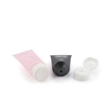 Factory price 200 ml 300 ml  Squeeze  container empty cosmetic packaging plastic cosmetic clear lip gloss tubes with screw lid