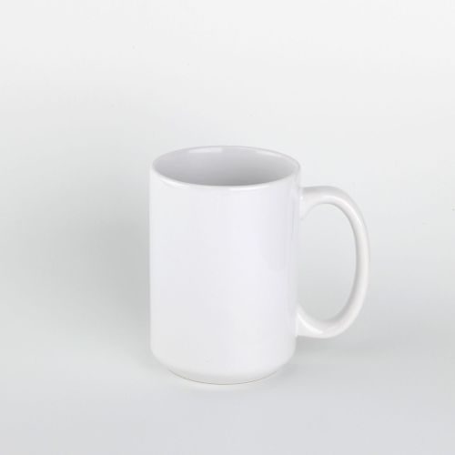 15oz simple heat transfer white coffee mugs custom printing cup