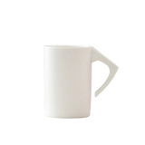 Custom logo inverted design ceramic coffee cup custom plain white porcelain mugs 380ml/13oz