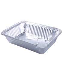 Manufacturer Direct Sale 1000ml Rectangular Food Packing Foil Size Aluminum Foil Tray BBQ 2lb Loaf Pan