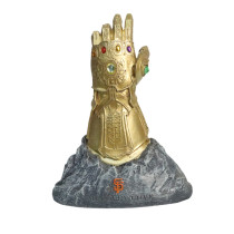 Hot sale resin Marvel series  Thanos Gem Infinity Hand for souvenir