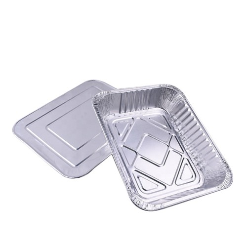 Eco Friendly Food Packaging Aluminium Foil Container Serving Trays Customized Size Aluminum Pans