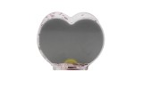 Heart shape plastic water photo frame snow globe