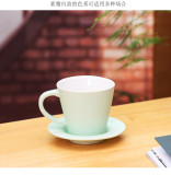 Custom print porcelain tea cups with saucer ceramic coffee tea cups 260ml