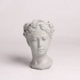 Greek flower Goddess pot flower vase for decoration Vase head Ornament garden figurine home decor vases for flowers