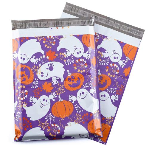 Custom Halloween Designer Plastic Bag Printed Logo Colored Poly Mailer For Delivery Clothes Packaging Shipping Bags