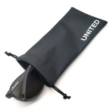 Custom Silk Screen Printed Eye Glasses Drawstring Pouch Bag