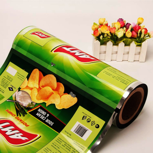 Aluminum Foil Moisture-Proof Automatic Packaging Multi-Layer Printing Potato Chips Packaging Plastic Film Roll
