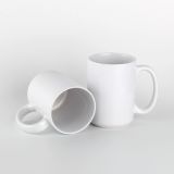 15oz simple heat transfer white coffee mugs custom printing cup