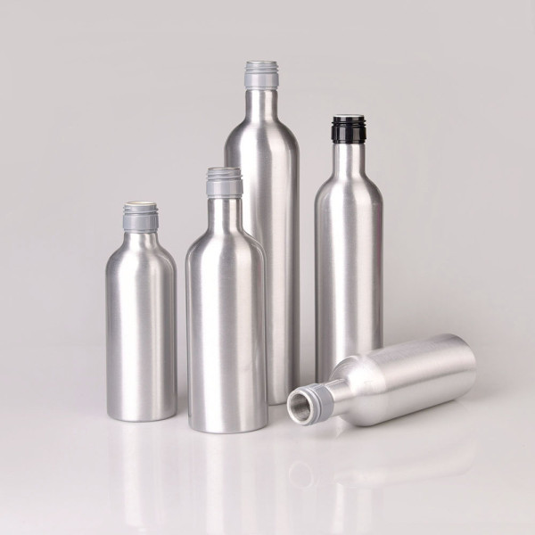 wine aluminum bottle empty 750ml metal aluminum 350ml aluminum wine bottle with pp neck