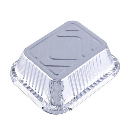 450ml Custom Aluminum Foil Pan Foil Box Keed Food Hot Catering Container With Lid