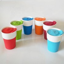 Bone China personalised coffee keep mug coffee mugs ceramic coffee mugs with plastic lid