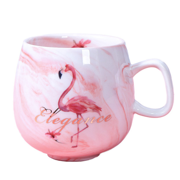 Flamingo Coffee Mugs Ceramic Mug Travel Cup Cute Cat Foot Ins 72*85mm 350ml