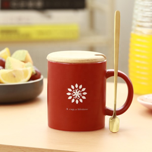 New style wholesale color glazed  Laser printing ceramic coffee mugs