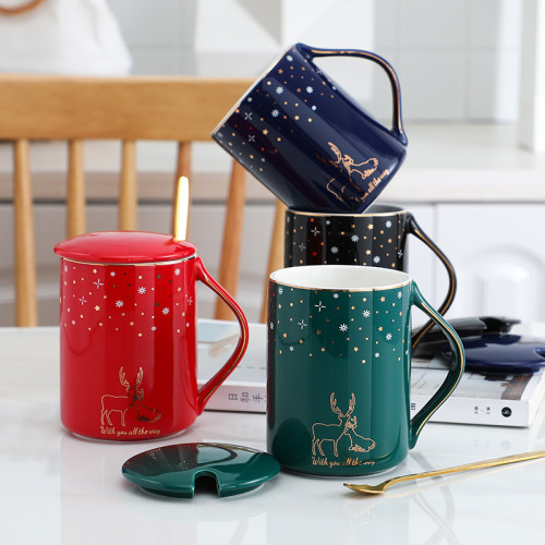 New arrival wholesale porcelain mugs custom ceramic mug cup mug gift set 350ml