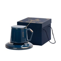 New wholesale ceramic cups and mugs gift box pack porcelain coffee tea cup with lid and spoon and saucer