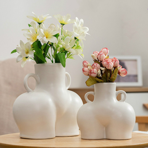 Vase Resin Butt Nude Handicraft Furnishings Flower Arrangement Flower  Garden Decoration Modern Home Decoration