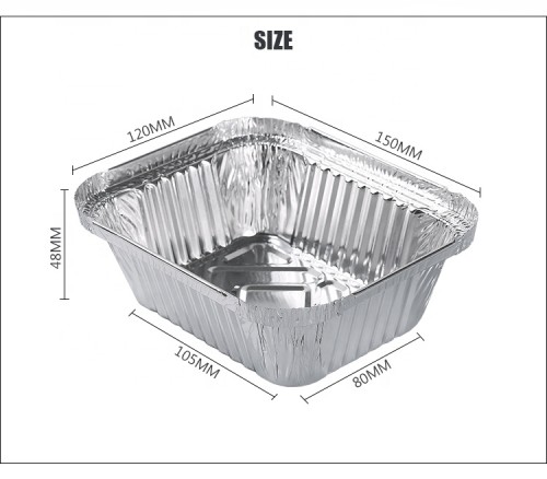 450ml Aluminium Foil Disposable Container F1 Aluminum Foil Food Dish