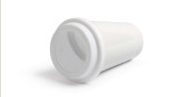 white and black 320 ml double wall porcelain coffee mug cup coffee with silicone lid