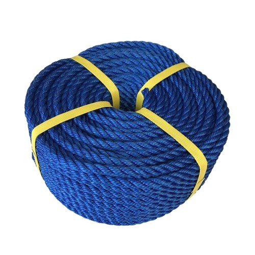high strength white polypropylene rope 6mm twisted PE fiber Rope
