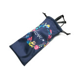 Newly printing microfiber sunglass cloth pouch bag