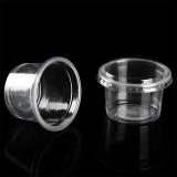food takeaway salad dressing 2oz PP plastic disposable clear cups sauce container plastic with portion lids