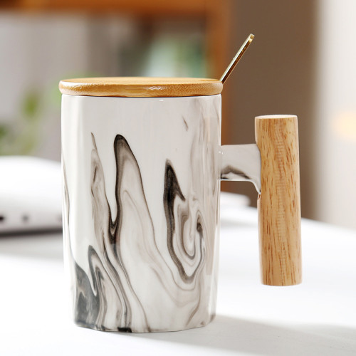 New Arrival wood cup mug wooden ceramic mug wood coffee mug