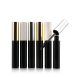 Custom logo 3ml empty portable silver eyelash extension container bottle plastic fiber lash mascara wand tube