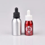 dropper bottle aluminium Competitive Price custom size  printing 4oz aluminum bottle with glass dropper