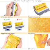 Custom Designs Reusable Biodegradable Co-extruded Delivery Packaging Courier Bag Yellow Orange Poly Mailers 10 X 13