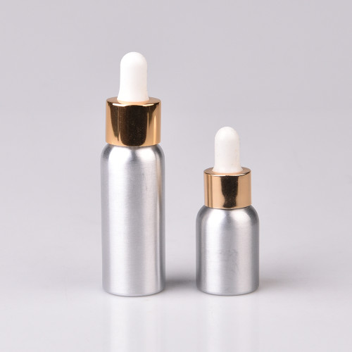 aluminium bottle Top Quality with glass dropper 50ml 100ml 200ml face care aluminum bottle for essential oil