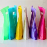 Manufactures Eco friendly Heat Seal Die Cut You Own  Custom Printing Shopping Plastic Bags With Own Logo