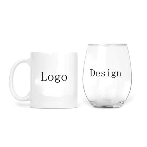 Amazon hot sale 11oz coffee mug and 17oz wine glass sets as your brand