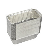30Pcs Aluminum Foil Box Roasting Bbq Tray Baking Bread Pan 670ml Food Container