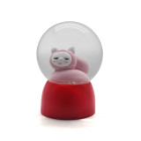 Cheap mini cat snow globes with water