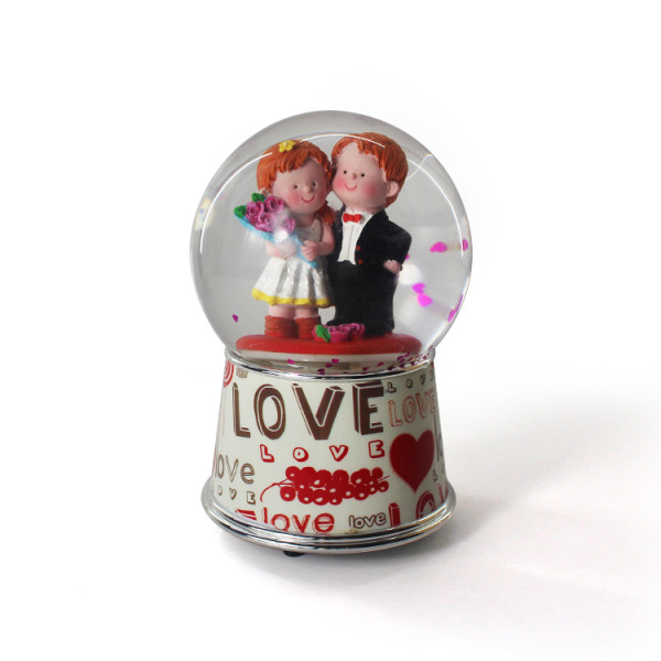 Custom musical marriage water ball Wedding favor snow ball