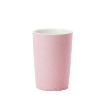 High quality  380ml pink design no handle blank ceramic coffee cup milk mug