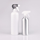 matte 750ml aluminium bottle with trigger 100ml aluminum lotion pump bottle with bamboo pump