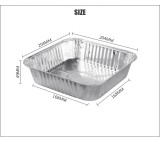 OEM ODM Cooking Cake Mold Square Foil Pan Household Kitchen Outdoor Camping Take-Out Bbq Plate Food Container