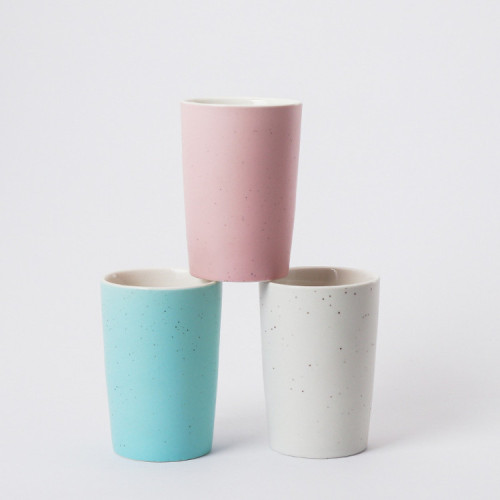 High quality cute design no handle blank ceramic coffee cup milk mug 380ml