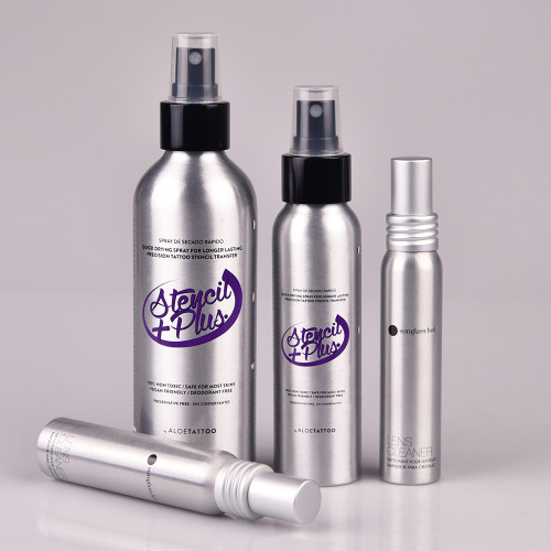 wholesale logo 50ml 100ml bottle aluminium with fine mist spray 32 oz aluminum spray bottle