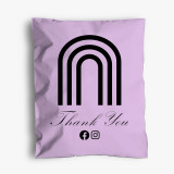 Christmas Custom Design Self-adhesive Pink Shipping Bags Santa Design Poly Mailers 10 x 13 inch