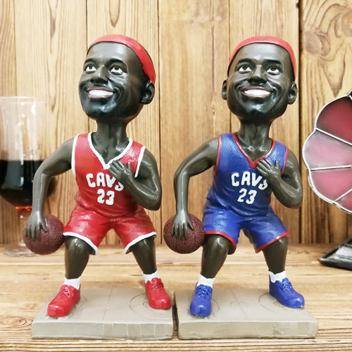 Custom resin Nba Bobble Head Basketball Home Decor Figurine