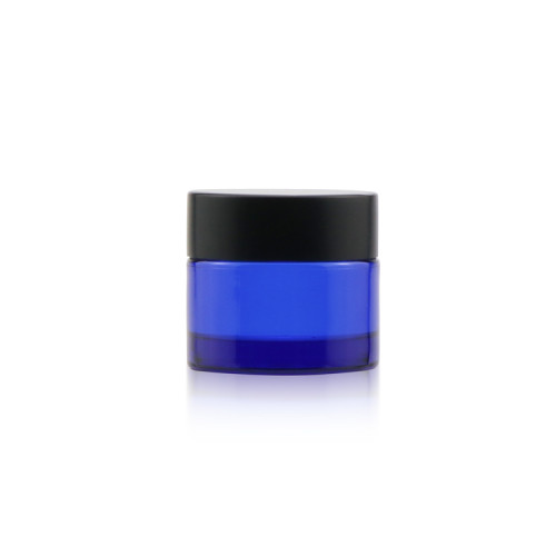Custom logo 1/2 1 oz empty small lotion cream container transparent facial plastic jars for cosmetics with silver cap