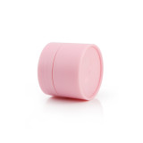 Suppliers 15ml 1/2 oz empty eye gel mini pet containers small round pink colored face cream plastic jars with caps