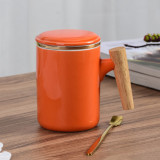 stock ceramic mug cups and mugs coffee coffee cup  with tea infuser