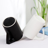 380ml/13oz ceramic coffee cup custom plain white porcelain mugs