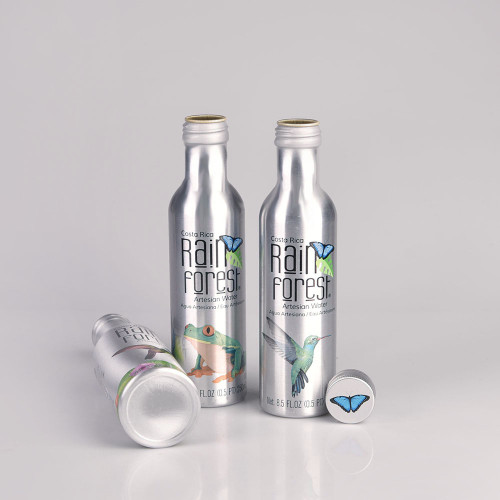 aluminium bottle High Quality Screen printing  300ml 450ml aluminum on sale aluminium empty oil water bottles